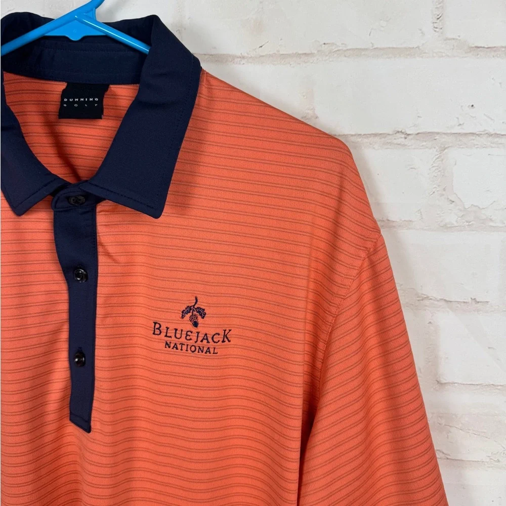 Dunning BlueJack National Golf Polo Shirt Size L EUC!!!!! Tiger Woods Course - Picture 2 of 8